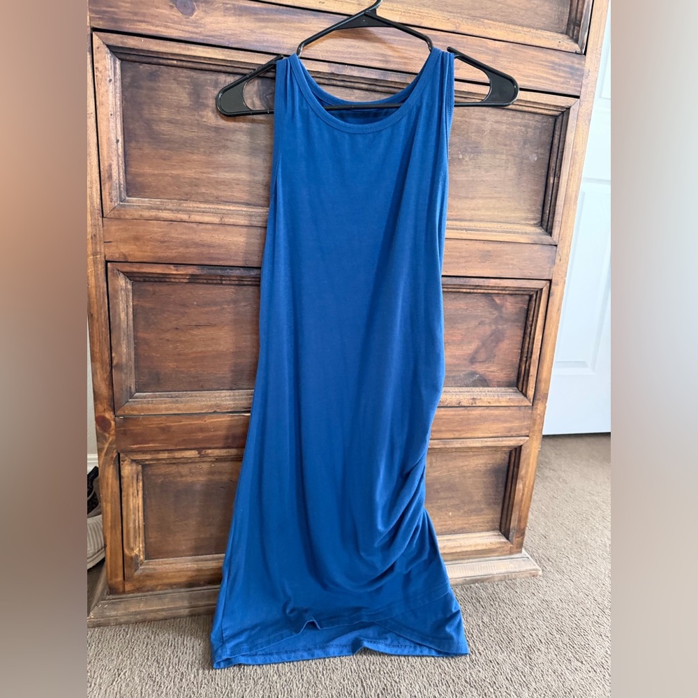 Blue bodycon dress